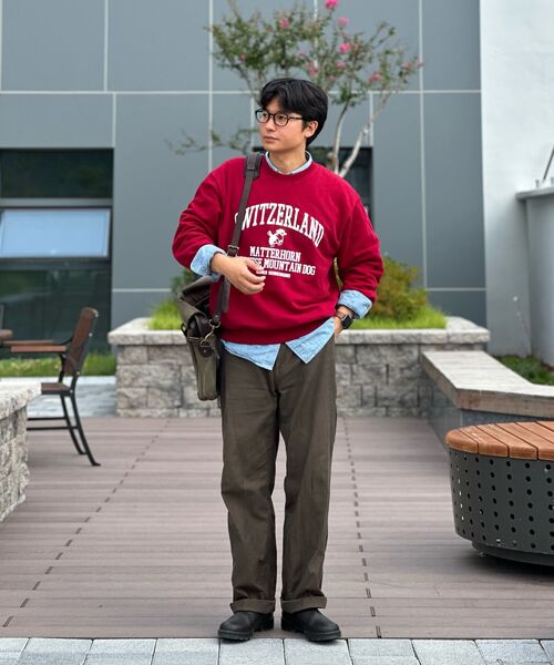 MUSINSA STANDARD（ムシンサスタンダード）の「ベージュサテンオフィサーパンツ[ブラウン]（その他パンツ・メンズ・その他・26/27/28/29/30/31/32/33/34/36/42/40/38）」の18枚目の写真
