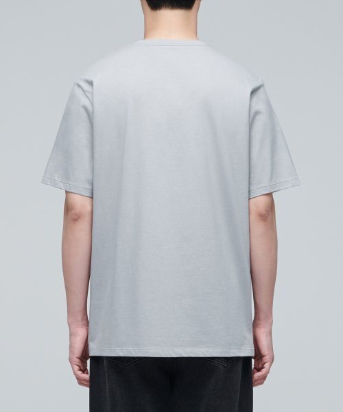 MUSINSA STANDARD（ムシンサスタンダード）の「ベーシッククルーネックTシャツ[ライトグレー]（Tシャツ/カットソー・メンズ・その他・XX-LARGE/XXX-LARGE/SMALL/MEDIUM/LARGE/X-LARGE）」の3枚目の写真