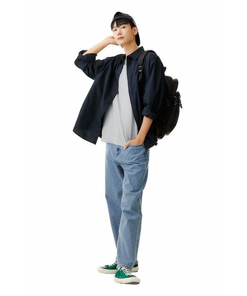 MUSINSA STANDARD（ムシンサスタンダード）の「ベーシッククルーネックTシャツ[ライトグレー]（Tシャツ/カットソー・メンズ・その他・XX-LARGE/XXX-LARGE/SMALL/MEDIUM/LARGE/X-LARGE）」の8枚目の写真