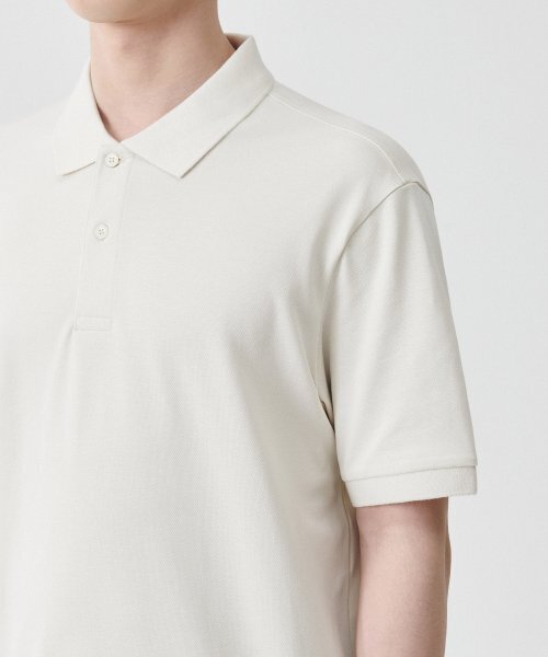 MUSINSA STANDARD（ムシンサスタンダード）の「[クールタンダード]ピケポロシャツ[クリーム]（ポロシャツ・メンズ・その他・X-LARGE/XX-LARGE）」の3枚目の写真