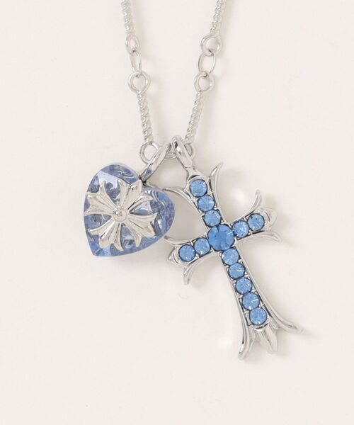 JACKROSE(ジャックローズ)の「GA CROSS-HEART NECKLACE(ネックレス・メンズ・シルバー・FREE)」の4枚目の写真
