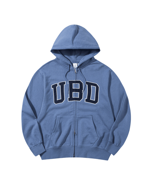 URBANDTYPE（アーバンディタイプ）の「UBD アスレチックスウェットフーディージップアップ_5color（パーカー・レディース・グレー/ネイビー/ブラウン/チャコール/ブルー/ライトグレー・LARGE/MEDIUM/X-LARGE/SMALL）」の6枚目の写真