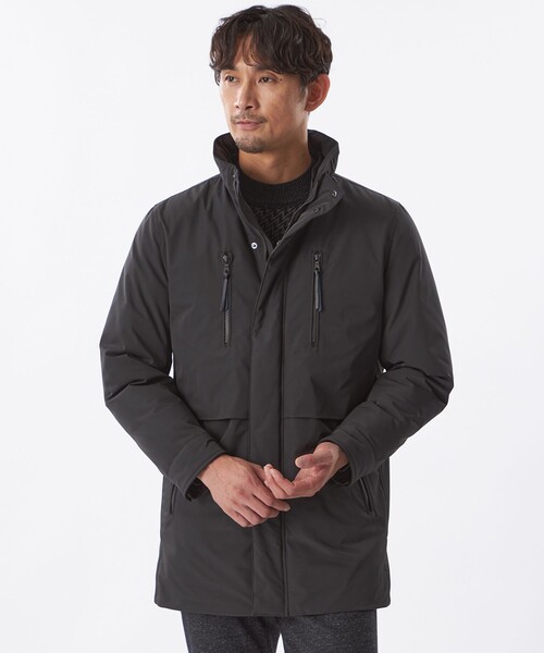 EPOCA UOMO(エポカウォモ)の「ポリエステルツイルミドルブルゾン(ブルゾン・メンズ・グレー系その他2/ブラック・46/48)」の3枚目の写真