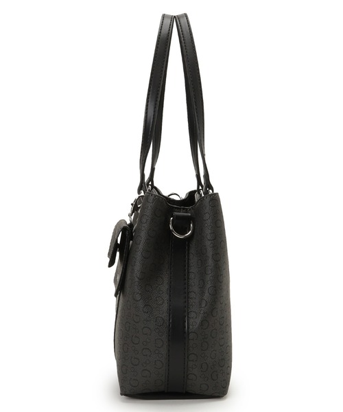 Guess(ゲス)の「MADWELLE Satchel トートバッグ (トートバッグ・レディース・ダークグレー/ホワイト・ONE SIZE)」の5枚目の写真