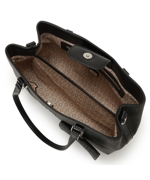Guess(ゲス)の「MADWELLE Satchel トートバッグ (トートバッグ・レディース・ダークグレー/ホワイト・ONE SIZE)」の13枚目の写真