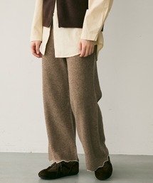 Crisp | アクセントヘムリブニットパンツ(その他パンツ)