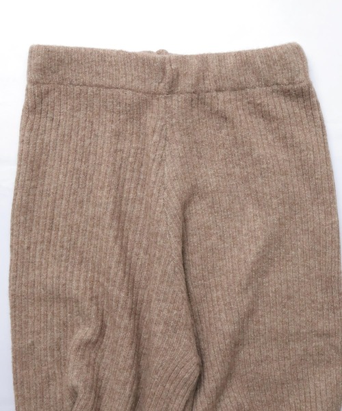 Crisp（クリスプ）の「アクセントヘムリブニットパンツ（その他パンツ・レディース・アイボリー/ブラウン・FREE）」の18枚目の写真