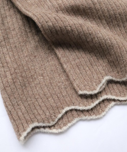 Crisp（クリスプ）の「アクセントヘムリブニットパンツ（その他パンツ・レディース・アイボリー/ブラウン・FREE）」の19枚目の写真