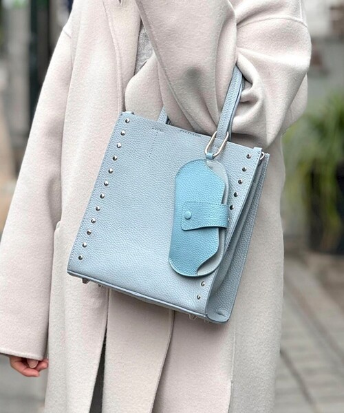 NOLLEY’S（ノーリーズ）の「スタッズトートバッグ（トートバッグ・レディース・サックスブルー/ブラック・FREE）」の19枚目の写真