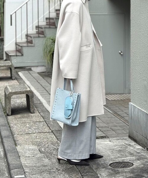 NOLLEY’S（ノーリーズ）の「スタッズトートバッグ（トートバッグ・レディース・サックスブルー/ブラック・FREE）」の20枚目の写真