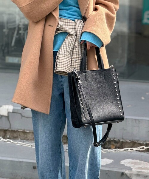 NOLLEY’S（ノーリーズ）の「スタッズトートバッグ（トートバッグ・レディース・サックスブルー/ブラック・FREE）」の21枚目の写真