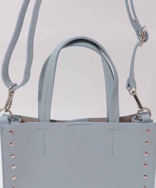 NOLLEY’S（ノーリーズ）の「スタッズトートバッグ（トートバッグ・レディース・サックスブルー/ブラック・FREE）」の13枚目の写真