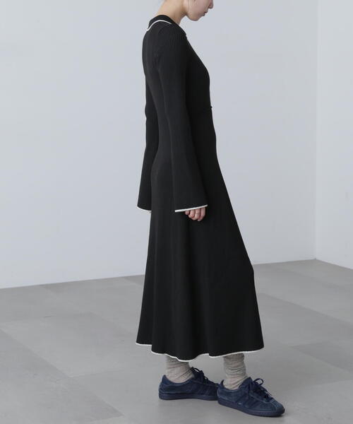 FREE'S MART（フリーズマート）の「◆ポロニットワンピース（ワンピース・レディース・ブラック/グレー/ブラウン・SMALL/MEDIUM）」の12枚目の写真