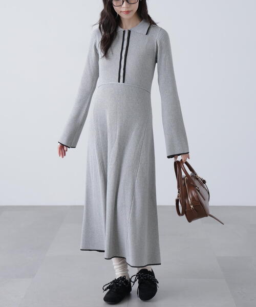 FREE'S MART（フリーズマート）の「◆ポロニットワンピース（ワンピース・レディース・ブラック/グレー/ブラウン・SMALL/MEDIUM）」の20枚目の写真