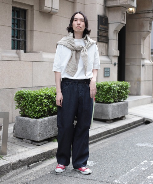OMNIGOD mens / オムニゴッド] 8ozデニム ルーズイージーペインター