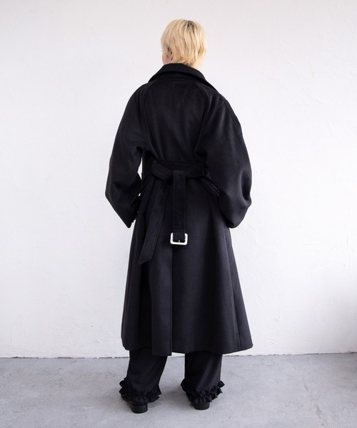 PUNYUS（プニュズ）の「ダブルロングコート（その他アウター・レディース・ピンク/ブラウン/ブラック・1/5/4/3/2）」の9枚目の写真