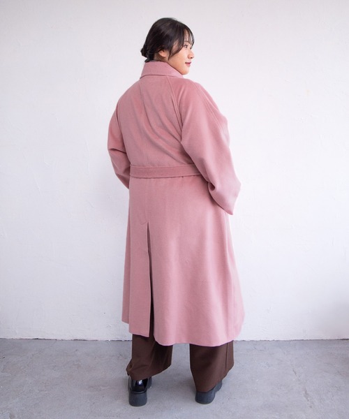 PUNYUS（プニュズ）の「ダブルロングコート（その他アウター・レディース・ピンク/ブラウン/ブラック・1/5/4/3/2）」の15枚目の写真