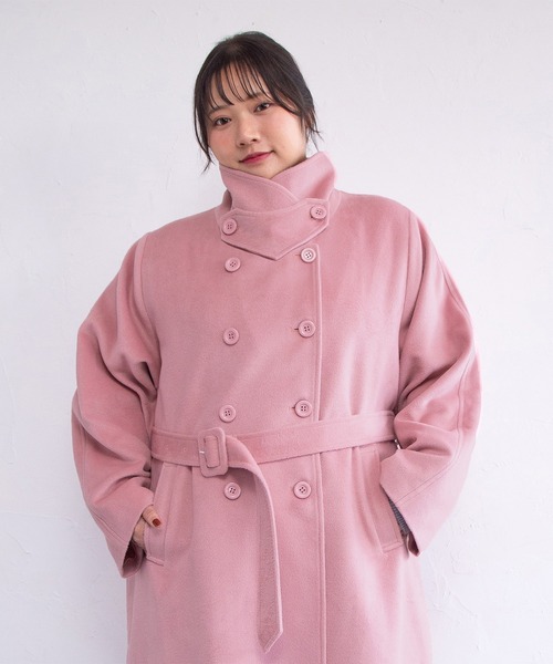 PUNYUS（プニュズ）の「ダブルロングコート（その他アウター・レディース・ピンク/ブラウン/ブラック・1/5/4/3/2）」の17枚目の写真