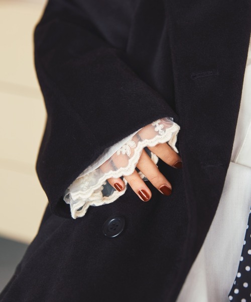 PUNYUS（プニュズ）の「ダブルロングコート（その他アウター・レディース・ピンク/ブラウン/ブラック・1/5/4/3/2）」の10枚目の写真