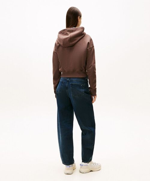 ボクシークロップドジップアップパーカー（スウェット）｜TOMMY JEANS