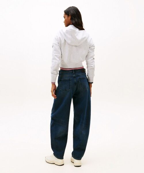 ボクシークロップドジップアップパーカー（スウェット）｜TOMMY JEANS