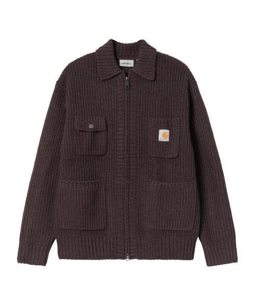 Carhartt WIP（カーハートダブリューアイピー）の「Carhartt WIP CHORE KNIT JACKET（カーハートワークインプログレス チョア ニット ジャケット）（ニット/セーター・メンズ・ブラウン系/ブラック・SMALL/MEDIUM/LARGE/X-LARGE）」の9枚目の写真