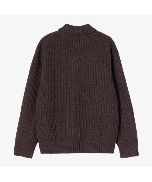 Carhartt WIP（カーハートダブリューアイピー）の「Carhartt WIP CHORE KNIT JACKET（カーハートワークインプログレス チョア ニット ジャケット）（ニット/セーター・メンズ・ブラウン系/ブラック・SMALL/MEDIUM/LARGE/X-LARGE）」の10枚目の写真