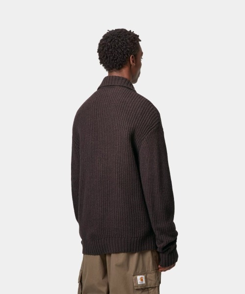 Carhartt WIP（カーハートダブリューアイピー）の「Carhartt WIP CHORE KNIT JACKET（カーハートワークインプログレス チョア ニット ジャケット）（ニット/セーター・メンズ・ブラウン系/ブラック・SMALL/MEDIUM/LARGE/X-LARGE）」の11枚目の写真