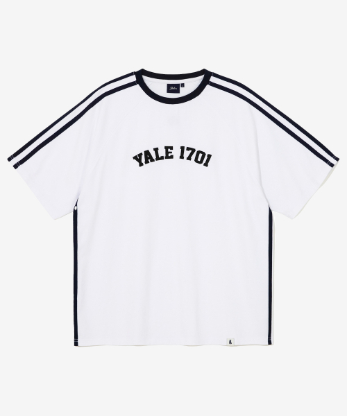 YALE(イェール)の「アプリケテーピングラグラン半袖Tシャツホワイト(Tシャツ/カットソー・レディース・その他・SMALL/X-LARGE/LARGE/MEDIUM)」の4枚目の写真