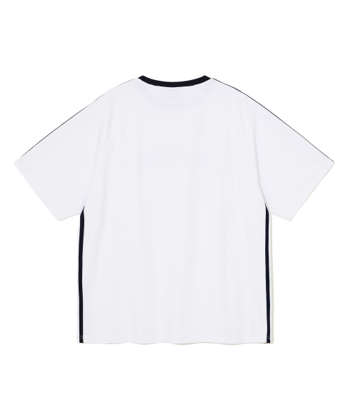 YALE(イェール)の「アプリケテーピングラグラン半袖Tシャツホワイト(Tシャツ/カットソー・レディース・その他・SMALL/X-LARGE/LARGE/MEDIUM)」の5枚目の写真