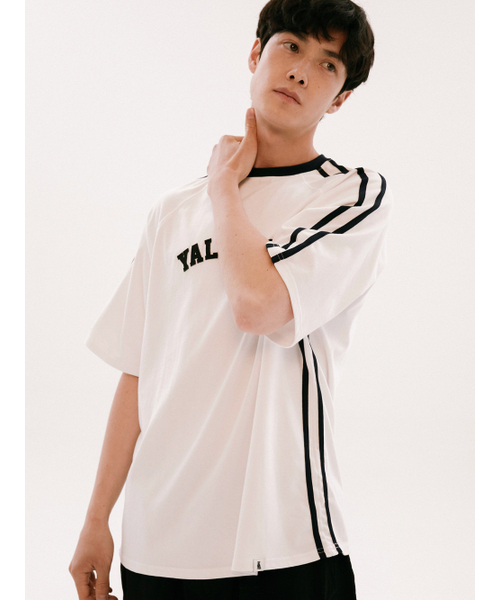 YALE(イェール)の「アプリケテーピングラグラン半袖Tシャツホワイト(Tシャツ/カットソー・レディース・その他・SMALL/X-LARGE/LARGE/MEDIUM)」の7枚目の写真