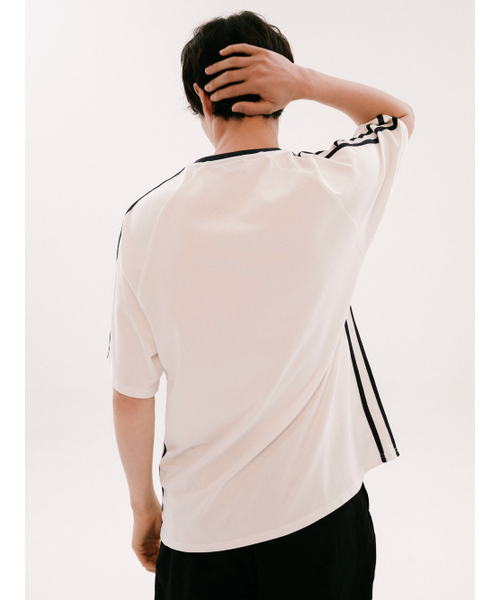 YALE(イェール)の「アプリケテーピングラグラン半袖Tシャツホワイト(Tシャツ/カットソー・レディース・その他・SMALL/X-LARGE/LARGE/MEDIUM)」の8枚目の写真