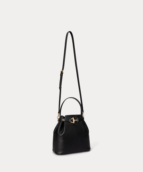 LAUREN RALPH LAUREN（ローレン ラルフ ローレン）の「レザー ミディアム Blaike バケット バッグ（ハンドバッグ・レディース・ブラック系1・ONE）」の12枚目の写真