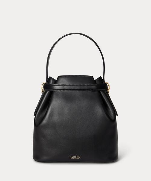 LAUREN RALPH LAUREN（ローレン ラルフ ローレン）の「レザー ミディアム Blaike バケット バッグ（ハンドバッグ・レディース・ブラック系1・ONE）」の11枚目の写真