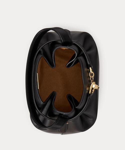 LAUREN RALPH LAUREN（ローレン ラルフ ローレン）の「レザー ミディアム Blaike バケット バッグ（ハンドバッグ・レディース・ブラック系1・ONE）」の10枚目の写真