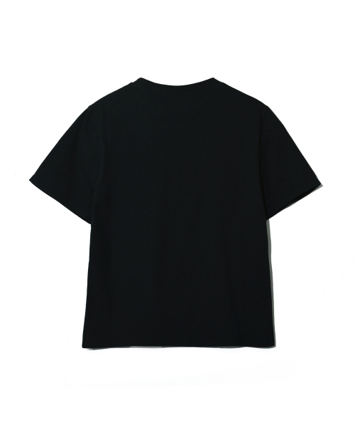 PHYSICAL DEPARTMENT(フィジカル デパートメント)の「ウィメンズローズスプレー半袖Tシャツ_ブラック(Tシャツ/カットソー・レディース・その他・SMALL/MEDIUM)」の3枚目の写真