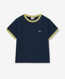 ウィメンズリンガーTシャツ_ネイビー
