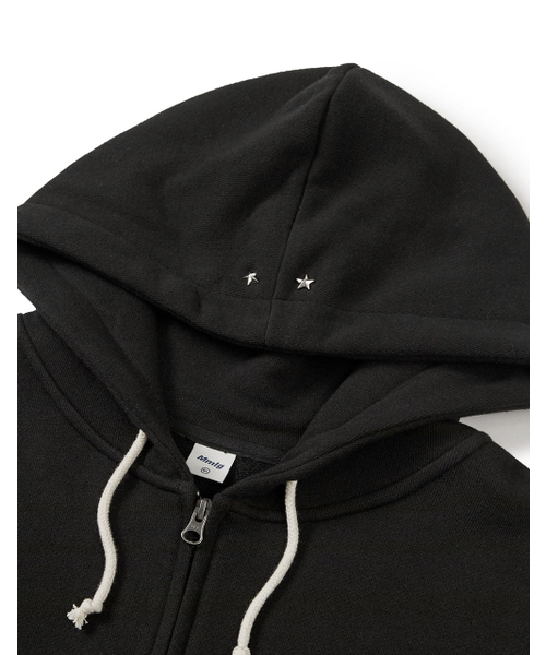 MMLG（エムエムエルジー）の「[Mmlg] STAR HOOD ZIPUP (EVERY BLACK)（パーカー・レディース・その他・LARGE/X-LARGE/MEDIUM/SMALL）」の3枚目の写真