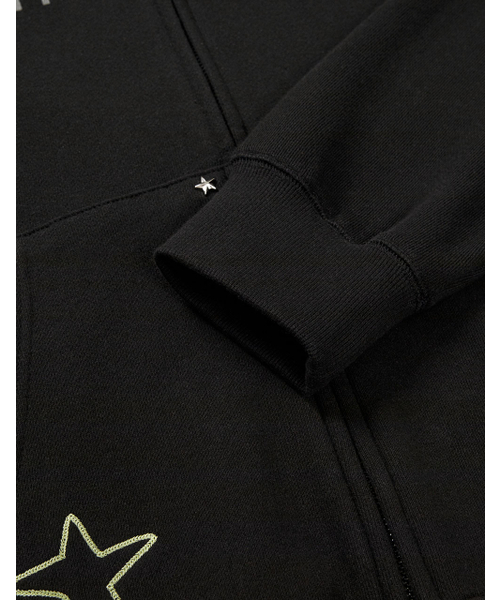 MMLG（エムエムエルジー）の「[Mmlg] STAR HOOD ZIPUP (EVERY BLACK)（パーカー・レディース・その他・LARGE/X-LARGE/MEDIUM/SMALL）」の5枚目の写真