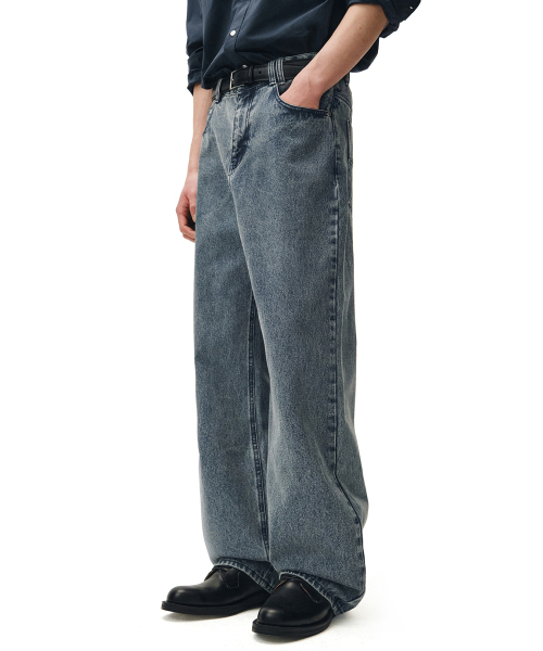 DECET(デケト)の「Mid Rise Wide Jeans DCPT027STNGRBlue(デニムパンツ・レディース・その他・34/32/30/26/28)」の7枚目の写真