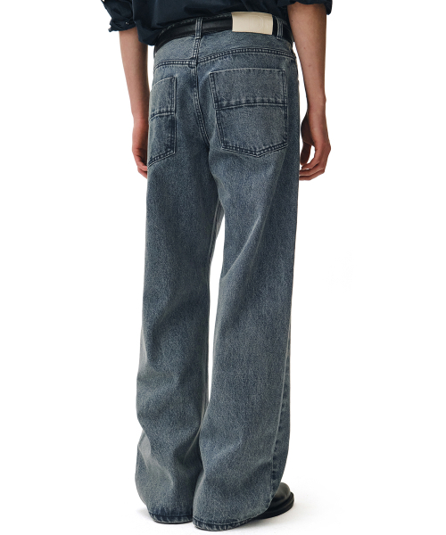 DECET(デケト)の「Mid Rise Wide Jeans DCPT027STNGRBlue(デニムパンツ・レディース・その他・34/32/30/26/28)」の8枚目の写真
