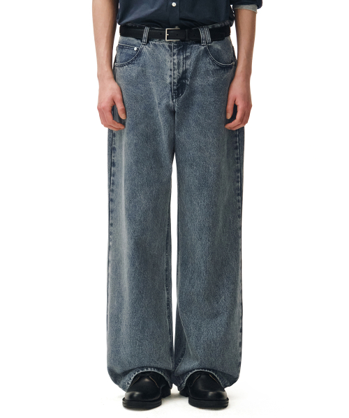 DECET(デケト)の「Mid Rise Wide Jeans DCPT027STNGRBlue(デニムパンツ・レディース・その他・34/32/30/26/28)」の9枚目の写真