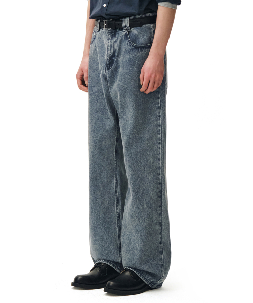 DECET(デケト)の「Mid Rise Wide Jeans DCPT027STNGRBlue(デニムパンツ・レディース・その他・34/32/30/26/28)」の10枚目の写真