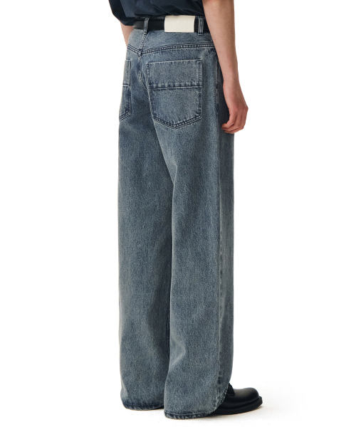 DECET(デケト)の「Mid Rise Wide Jeans DCPT027STNGRBlue(デニムパンツ・レディース・その他・34/32/30/26/28)」の11枚目の写真