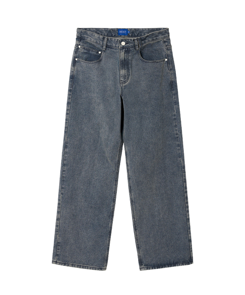 DECET(デケト)の「Mid Rise Wide Jeans DCPT027STNGRBlue(デニムパンツ・レディース・その他・34/32/30/26/28)」の5枚目の写真