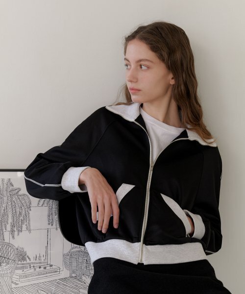 YUPPE（ヨッペ）の「YUPPE COLOR ZIP-UP_BLACK（スウェット・レディース・その他・FREE）」の3枚目の写真