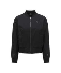 WOMEN SM BLACK FINISH MA-1 JACKET_BK
