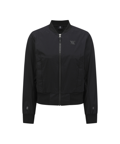 ANEW GOLF(アニューゴルフ)の「WOMEN SM BLACK FINISH MA-1 JACKET_BK(ナイロンジャケット・レディース・その他・LARGE/MEDIUM/SMALL/X-SMALL)」の1枚目の写真