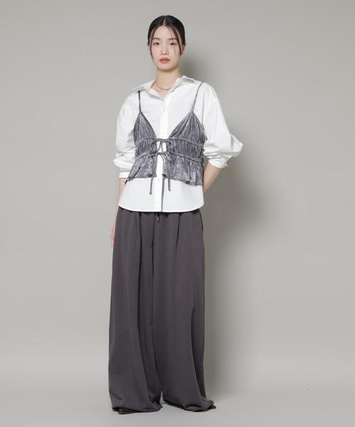 NANO universe(ナノユニバース)の「コットンライクタイプライターベーシックシャツ(シャツ/ブラウス・レディース・ベージュ/ブルー/ホワイト・FREE)」の7枚目の写真