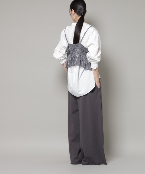 NANO universe(ナノユニバース)の「コットンライクタイプライターベーシックシャツ(シャツ/ブラウス・レディース・ベージュ/ブルー/ホワイト・FREE)」の8枚目の写真